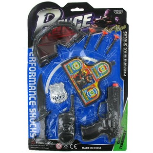 SET DI POLIZIA GIOCATTOLO POLICE FORCE EXTRA SU CARD (5 pz.)