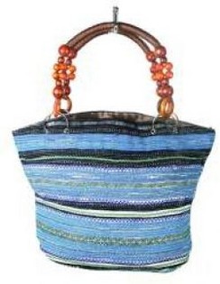 BORSA B-FAIR BEADS MARRONE/BLU (1 pz)