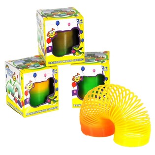 MOLLA SPIRALE ARCOBALENO IN SCATOLA &Oslash; 5 CM (24 pz)