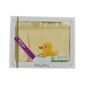 Copertina in Pile Baby Bow - Giallo