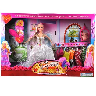 Mega Set Bambola con Molti Accessori